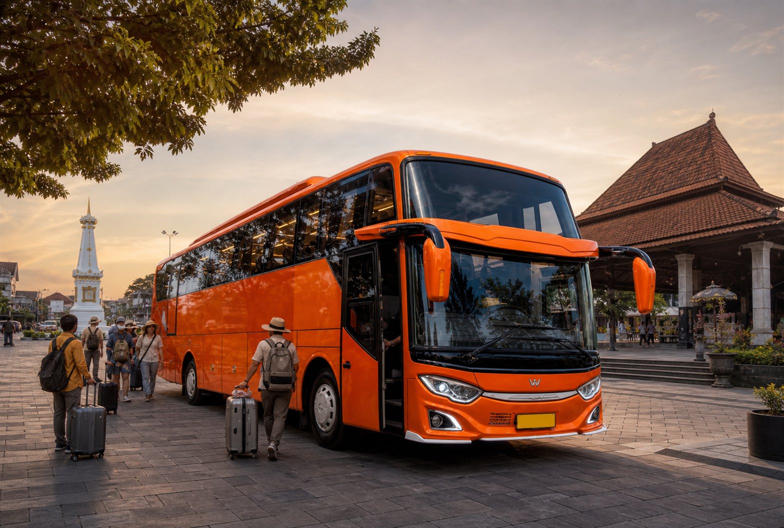Bus dekat Borobudur untuk artikel rute Jogja