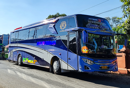 Interior bus nyaman untuk halaman ketentuan